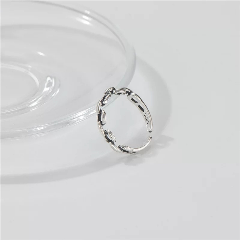 *NEW Cuban Chain Link 925 Sterling Silver Open Ring - Picture 15 of 16